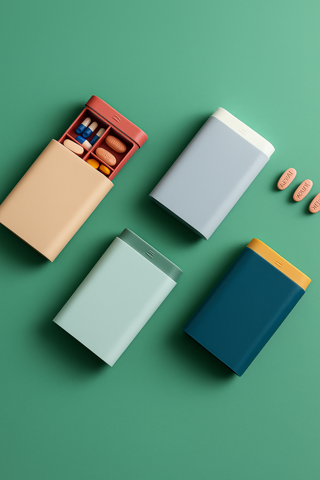 Secure-Travel Pill Organizer | Leak-Proof Weekly Medication Case | Compact & TSA-Friendly