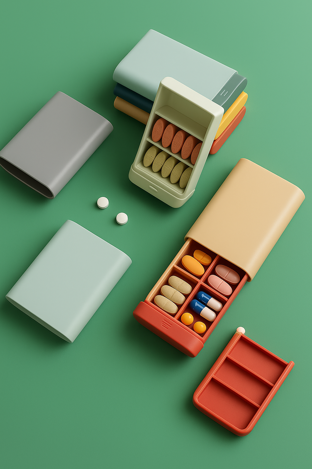 Secure-Travel Pill Organizer | Leak-Proof Weekly Medication Case | Compact & TSA-Friendly